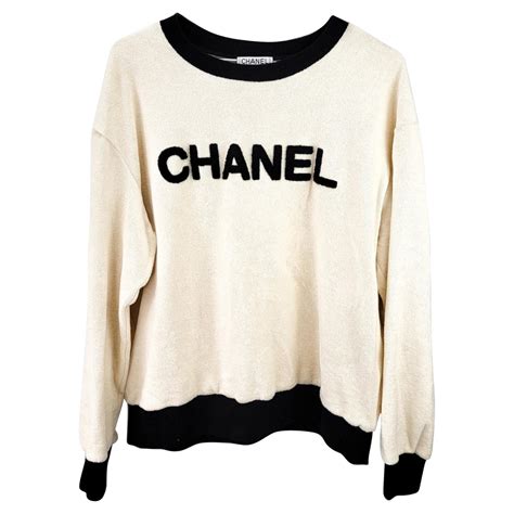 flannels chanel|Chanel sweatshirt pullovers.